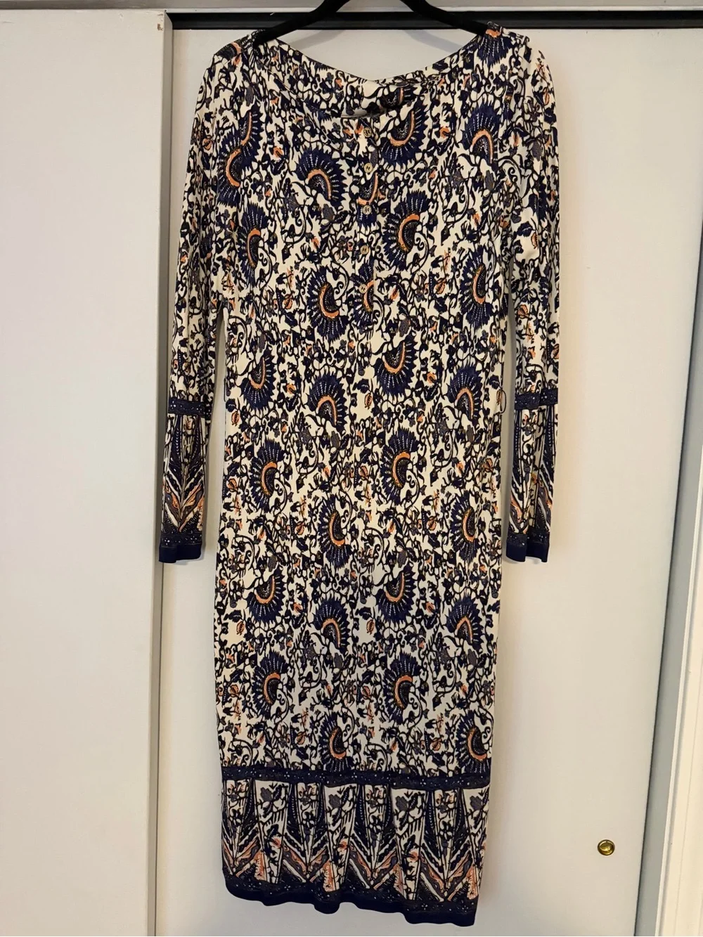 Tory Burch Chrissy Dress Royalty Blue Madura Duchess Kate dress